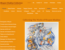 Tablet Screenshot of bhupenkhakharcollection.com